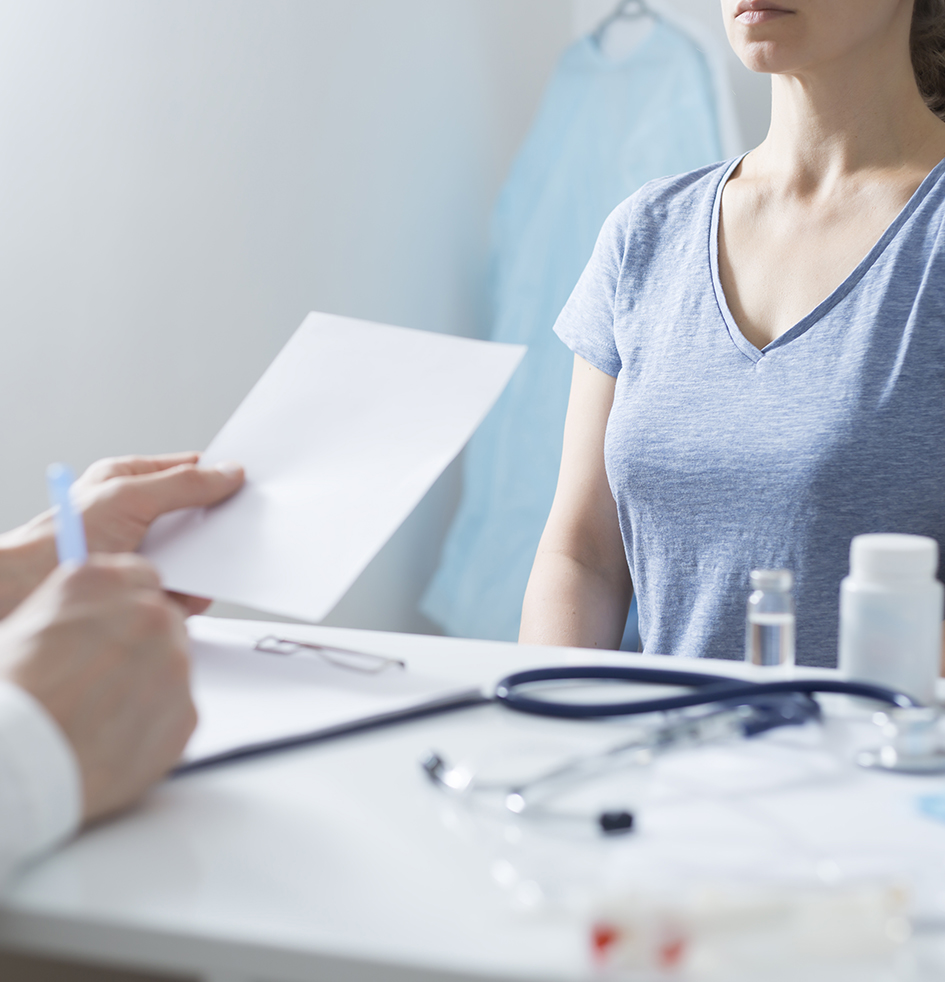 Consulta ginecológico de rutina